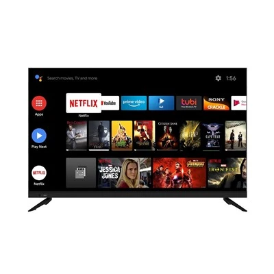 Teledu Android 55 modfedd Ultra HD Netflix